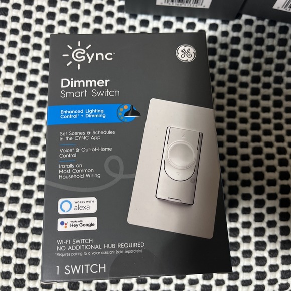 1 GE Cync Dimmer Smart Switch Alexa Google White No Neutral Wire Needed - Picture 1 of 5